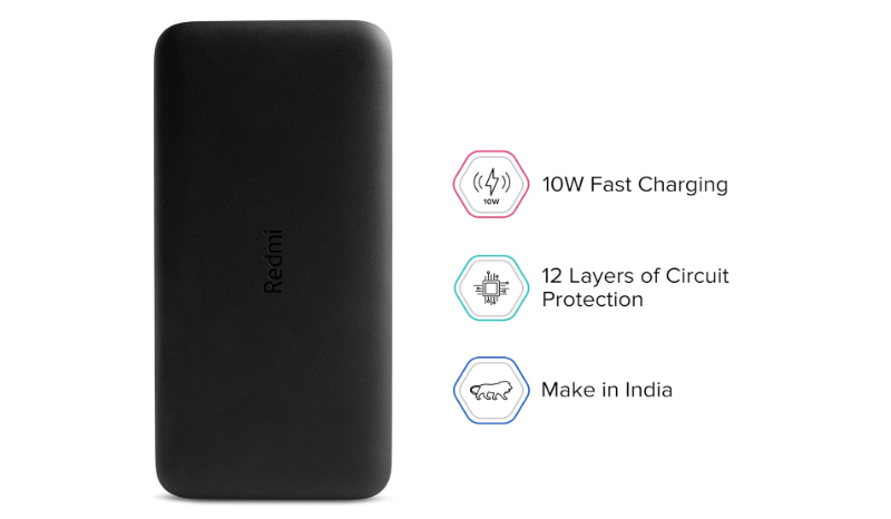 Redmi Lithium-Polymer 10000mAh Fast Charging Slim Power Bank