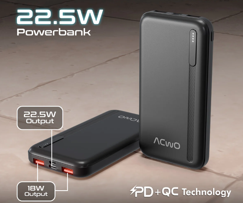 Power 711 –10000mAh Fast Charging Power Bank: Your charging companion with 22.5W output